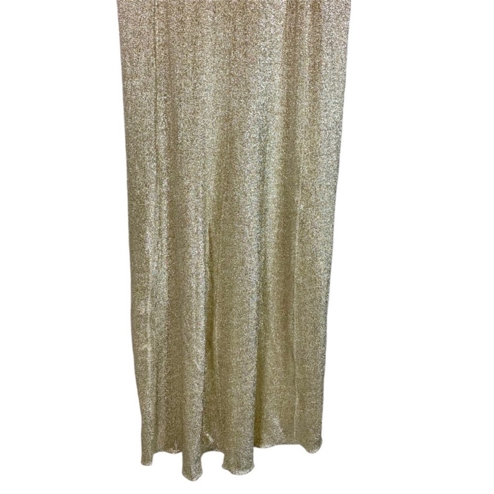 Paco Rabanne Gold Spaghetti Strap Slip Dress - Picture 9 of 11